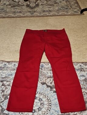 Lee Women's Red Straight-Leg Jeans